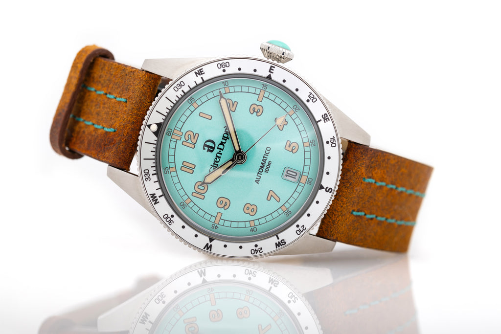 Heritage "Sixties's diver limited caribbean" Quadrante turchese 