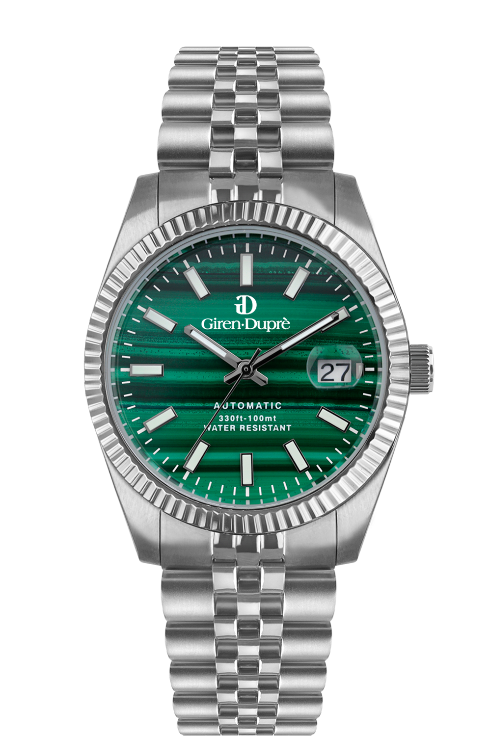 Solodata "Thirtynine stone" Quadrante in pietra malachite 