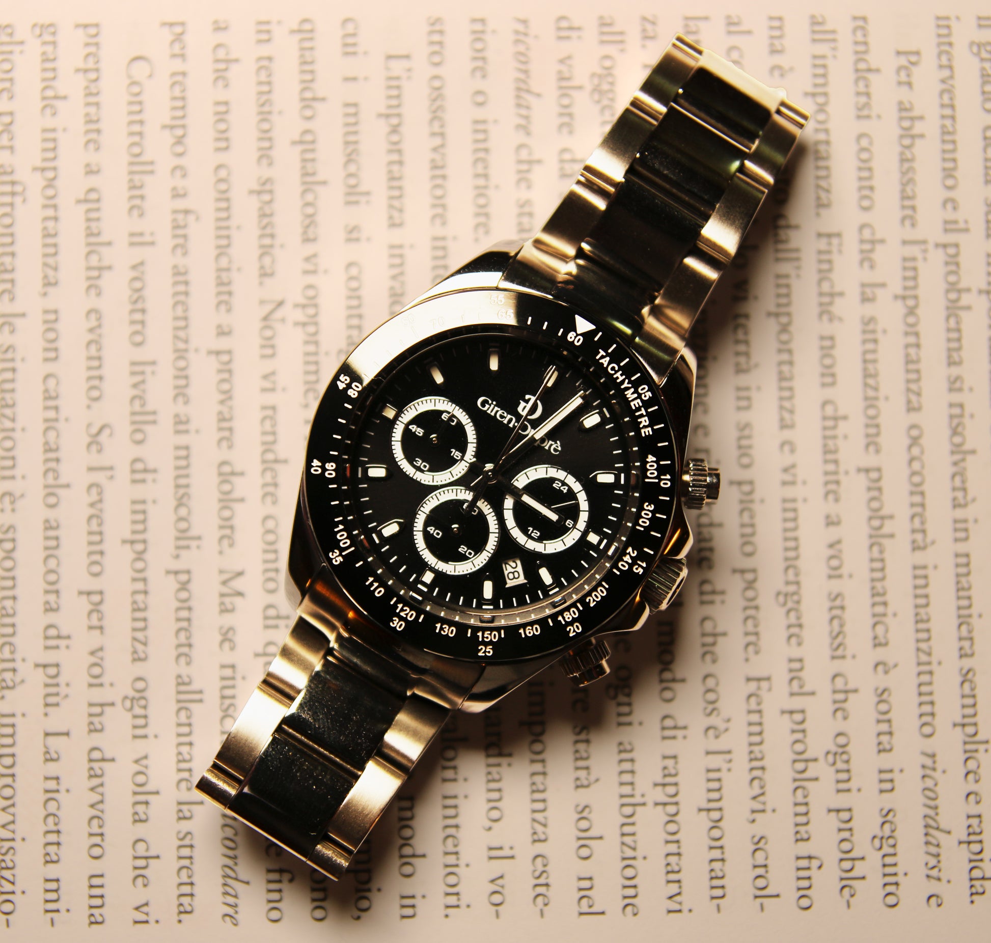 Grande Corsa "Speedway chronograph" quadrante nero 