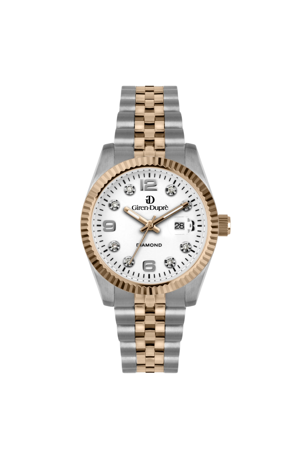 Solodata "Thirtyone Diamonds" bicolore e quadrante bianco 
